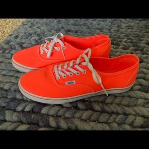 Vans Lo Pro highlighter neon coral shoes